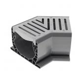 SPEE-D CHANNEL DRAIN PLASTIC 45ï¿½ ELBOW AND GRATE,