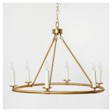 $182 RING CHANDELIER BRASS - THRESHOLDï¿½ DESIGNED W