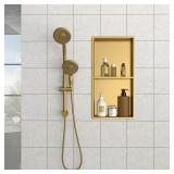 $173 13 IN. X 25 IN. GOLD STAINLESS STEEL WALL MOU