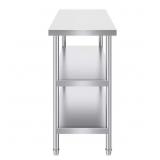 $158 18 X 48 X 34 IN. STAINLESS STEEL FOOD PREP TA