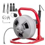 $125 SEWER SNAKE AUGER W/ 228RPM ELECTRIC DRILL, 5
