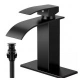 SINGLE HANDLE WATERFALL SPOUT SINGLE HOLE BATHROOM