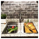 $240 AKDY DROP-IN 30-IN X 22-IN BRUSHED STAINLESS