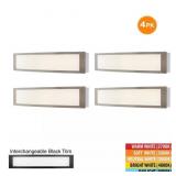 $244 24 IN. WOODBURY 1-LIGHT BRUSHED NICKEL LED VA