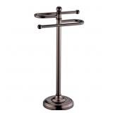 COUNTERTOP S STYLE TOWEL TREE IN OIL RUBBED BRONZE