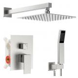 $109 1-SPRAY SQUARE HIGH PRESSURE SHOWER FAUCET SE