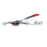 BIG RED 4 TON CABLE PULLER COME-ALONG W/ 3 HOOKS