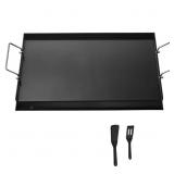 CARBON STEEL GRIDDLE, PORTABLE FAMILY COOKWARE WIT
