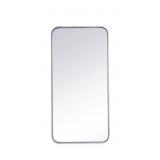 EVERMORE SOFT CORNER RECTANGULAR MIRROR 36X18 INCH