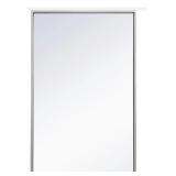 MONET 28 X 18 INCH SLIVER WALL MIRROR IN SILVER