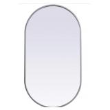 ASHA 36 X 20 INCH SILVER MIRROR IN 20 X 36
