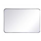 EVERMORE SOFT CORNER RECTANGULAR MIRROR 36X24 INCH