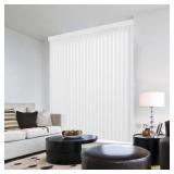 CROWN WHITE ROOM DARKENING VERTICAL BLIND FOR SLID