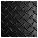 BLACK 36 IN. X 4 FT. VINYL DIAMOND PLATE COMMERCIA