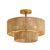 $114 FLINT GARDEN 15.4 IN. 3-LIGHT BOHEMIAN ANTIQU