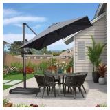 $324 8 FT. SQUARE ALUMINUM OUTDOOR PATIO CANTILEVE