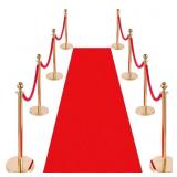 $132 VEVOR STANCHIONS AND VELVET ROPES 8PCS, HOLLO