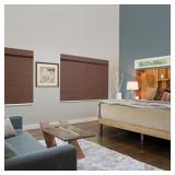 $185 LEVOLOR CUSTOM WOVEN WOOD NATURAL SHADES