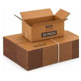 BOX USA SHIPPING BOXES MEDIUM 12"L X 9"W X 4"H 25-