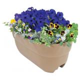 EMSCO GROUP BLOOMERS RAILING PLANTER WITH DRAINAGE