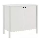 $184 EMMELINE 35.24 IN. 2-DOOR MDF SCALLOPED SIDEB