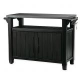 $260 KETER UNITY OUTDOOR PREP TABLE IN GRAPHITE
