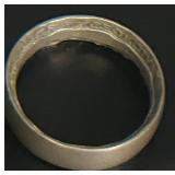 Vtg. 1920 George V. Sterling Coin Ring