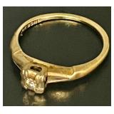 Ladies Art Deco 14k-Bond Ring