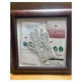 signed golf glove