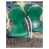 VINTAGE SHELL BACK CHAIRS
