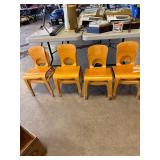 8 bentwood child chairs