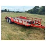 2017 MEB Flatbed Utility Trailer, 18
