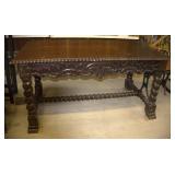 Antique French Renaissance Revival Library Table