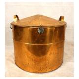 Antique Copper Wash Tub w/lid