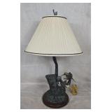 Maitland Smith Bronze Hummingbird Lamp