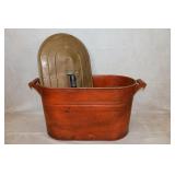Antique Copper Wash Boiler w/Lid