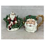Vintage Fitz & Floyd Christmas Pitchers