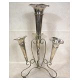 Antique Silver-Plated Epergne Centerpiece