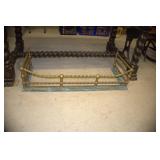 Antique Brass Fireplace Fender