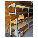 Lot of 5 Tier Industrial Boltless Shelf Units