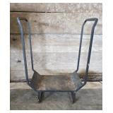 Black Steel Fireplace Log Rack