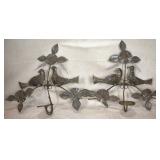 Pair of Vintage Metal Candle Sconces