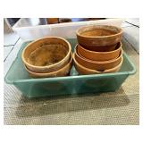 Lot of Various Terra Cotta Flowerpots