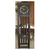 Antique Mission Oak Style Grandfather Clock