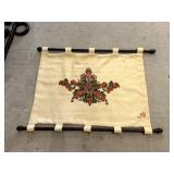 Vintage Embroidered Tapestry