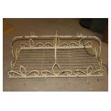 Primitive Wrought Iron Hanging Plant Stand
