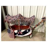 Decorated Patriotic Child's Wagon