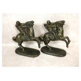 Vintage Brass Bookends