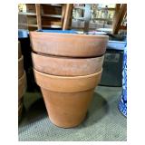 Lot of Larger Terra Cotta Flowerpots