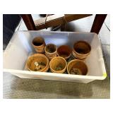 Lot of Various Smaller Terra Cotta Flowerpots